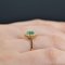 Modern Emerald, Diamond & 18 Karat Yellow Gold Daisy Ring, Image 7