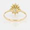Modern Emerald, Diamond & 18 Karat Yellow Gold Daisy Ring, Image 9