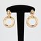 20th Century French 18 Karat Rose Gold Dangle Earrings, Set of 2 3