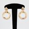 20th Century French 18 Karat Rose Gold Dangle Earrings, Set of 2, Image 3
