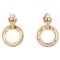 20th Century French 18 Karat Rose Gold Dangle Earrings, Set of 2 1