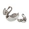 Saliera Bonbonnieres Swans, set di 2, Immagine 3