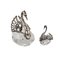 Saliera Bonbonnieres Swans, set di 2, Immagine 1