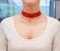 Coral, 9 Karat Rose Gold and Silver Choker Necklace 3