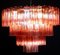 Fuchsia Red Murano Glass Tronchi Chandelier, 1970, Image 9