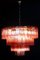 Fuchsia Red Murano Glass Tronchi Chandelier, 1970 3