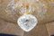 Italian Murano Glass Gold Leaves Modern Flushmount or Ceiling Light 5