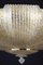 Italian Murano Glass Gold Leaves Modern Flushmount or Ceiling Light 4