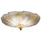 Italian Murano Glass Gold Leaves Modern Flushmount or Ceiling Light, Image 8