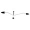 Mid-Century Modern Black Ceiling Lamp with 3 Rotating Arms by Serge Mouille, Image 1