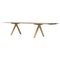 360 Large B Table in Laminated Aluminum with Wooden Legs by Konstantin Grcic, Image 1