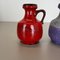 Vases Fat Lava en Poterie Rouge-Violet par Jopeko, Allemagne, 1970s, Set de 2 7