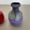 Pottery Fat Lava Vases in Purple-Red by Jopeko, Germany, 1970s, Set of 2 17