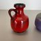 Vases Fat Lava en Poterie Rouge-Violet par Jopeko, Allemagne, 1970s, Set de 2 11