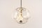 Large Clear Glass Pendant Light by Peill & Putzler, Germany, 1970s 9