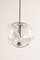 Large Clear Glass Pendant Light by Peill & Putzler, Germany, 1970s 3