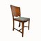 Art Deco Walnut Dining Chairs, 1930s, Set of 4 4