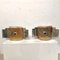 Brutalist Steel and Murano Glass Wall Lights by Carlo Nason for Mazzega, 1970s, Set of 2, Image 1
