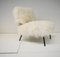 Vintage Mongolian Goat Fur Coating Armchair, 1970s, Image 1