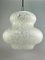 Space Age Glass Hanging Ceiling Lamp from Peill & Putzler, 1960s, Image 6
