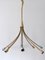 Large Mid-Century Modern German 8-Flamed Sputnik Pendant Lamp or Chandelier, 1950s 1