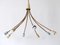 Large Mid-Century Modern German 8-Flamed Sputnik Pendant Lamp or Chandelier, 1950s 4