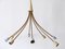 Large Mid-Century Modern German 8-Flamed Sputnik Pendant Lamp or Chandelier, 1950s 19