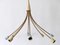 Large Mid-Century Modern German 8-Flamed Sputnik Pendant Lamp or Chandelier, 1950s 12