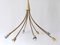 Large Mid-Century Modern German 8-Flamed Sputnik Pendant Lamp or Chandelier, 1950s 6