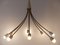 Large Mid-Century Modern German 8-Flamed Sputnik Pendant Lamp or Chandelier, 1950s, Image 7