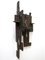 Large Mid-Century Modern Brutalist Bronze Wall Clock, 1960s, Image 3