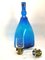 Large Mid-Century Hand Made Glass Bottle by Karol Holosko for Lednice Straight, 1970s 2