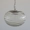 Lámpara colgante italiana de vidrio soplado, años 60, Imagen 1