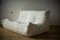 White Bouclette Togo Corner Chair, 2- and 3-Seat Sofa by Michel Ducaroy for Ligne Roset, Set of 3, Image 6