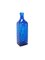 Large Mid-Century Dark Blue Hand Made Glass Bottle by Karol Holosko, 1960s 1