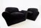 Art Deco Suede Chair, 1960s, Set of 2, Image 2