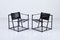Post-Modern Leather and Steel Lounge Chairs by Radboud Van Beekum for Pastoe, Set of 2 1