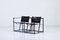 Postmoderne Sessel aus Leder & Stahl von Radboud Van Beekum für Pastoe, 2er Set 2
