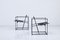 Post-Modern Leather and Steel Lounge Chairs by Radboud Van Beekum for Pastoe, Set of 2 3