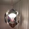 Mid-Century Modern Italian Chromed Hanging Lamp in the Style of Mazzega, 1960s 5