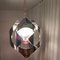 Mid-Century Modern Italian Chromed Hanging Lamp in the Style of Mazzega, 1960s, Image 5