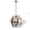 Mid-Century Modern Italian Chromed Hanging Lamp in the Style of Mazzega, 1960s, Image 1