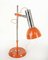 Modern Orange & Chromed Metal Table Lamp, 1970s, Image 3