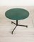 Tavolino da caffè vintage moderno in legno verde e metallo, anni '50, Immagine 5