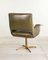 Vintage Green Leather & Brass Modern Armchair, 1950s, Set of 2, Image 3
