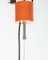 Orangefarbene moderne Vintage Deckenlampe aus Metall, 1970er 6