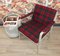 Red & Green Checkered Easy Chair, 1960s 3