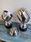 Space Age Italian Metal Chrome Lamps from Reggiani, 1970s, Set of 2 2