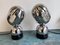 Space Age Italian Metal Chrome Lamps from Reggiani, 1970s, Set of 2 4