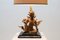 Vergoldete Bronze Sitzende Buddha Tischlampe 4